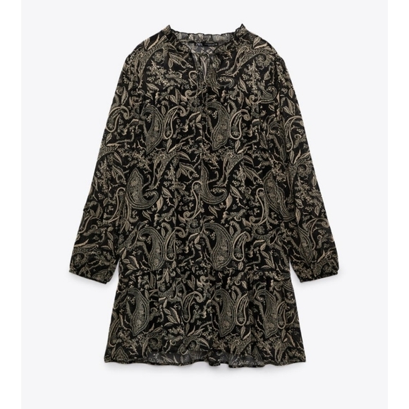 Zara Printed Dress NEW - Picture 2 of 5